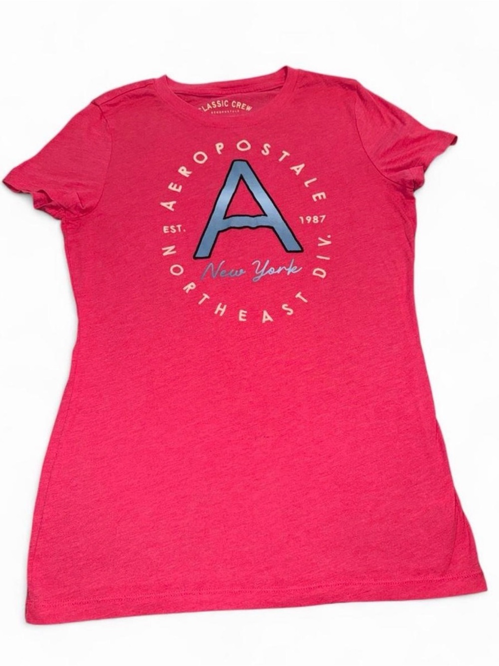 Aeropostale Pink Graphic Baby doll Tee